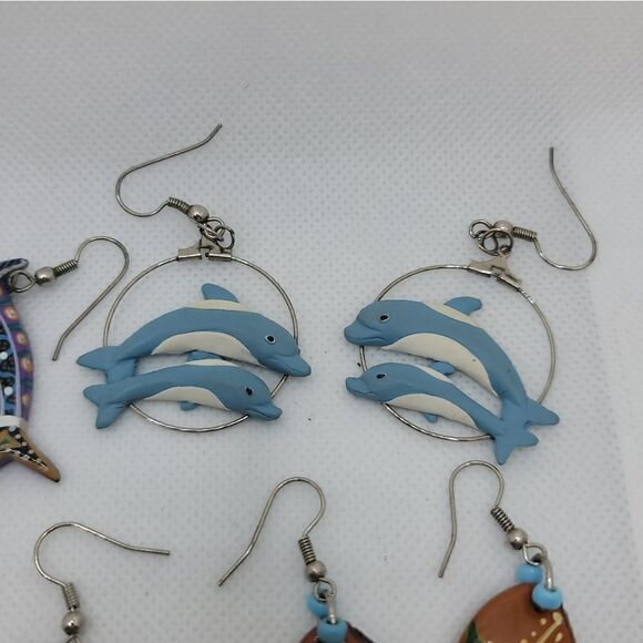 Dolphin/Tropical Earring Lot  - Picture 7 of 7